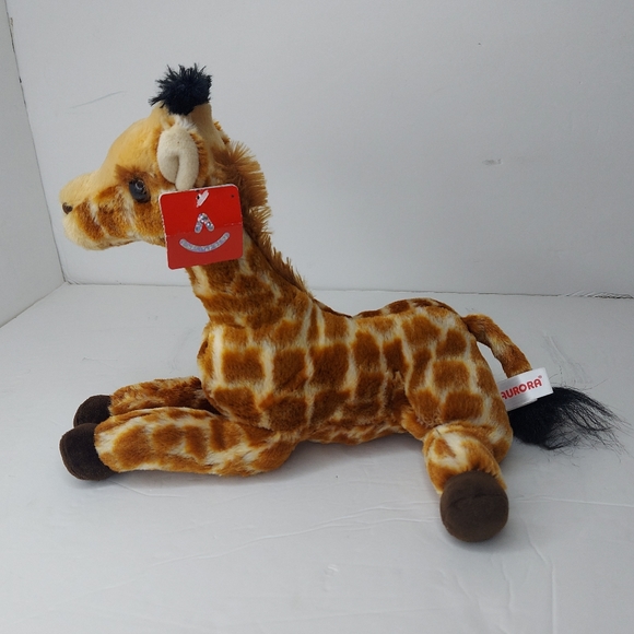Aurora World Destination Giraffe Plush Stuffed Animal Toy Laying Down. - Picture 7 of 12